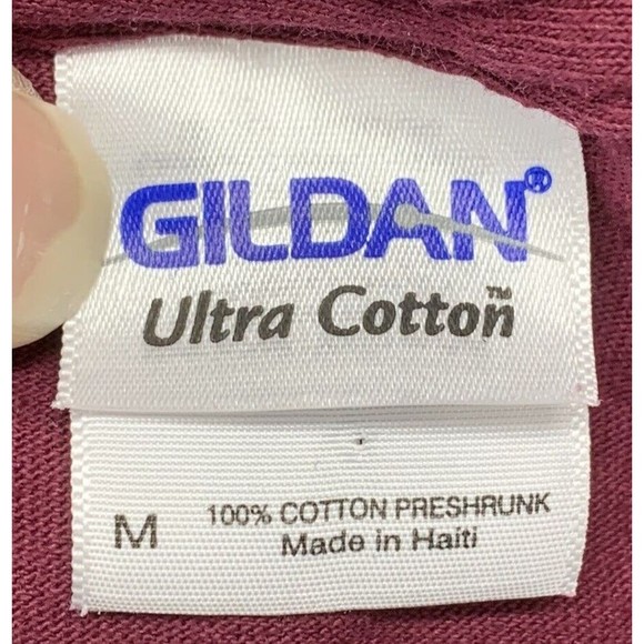 Gildan Graphic T-Shirt SALUKIS Mens M Red Crew Neck Southern Illinois University - Picture 4 of 11